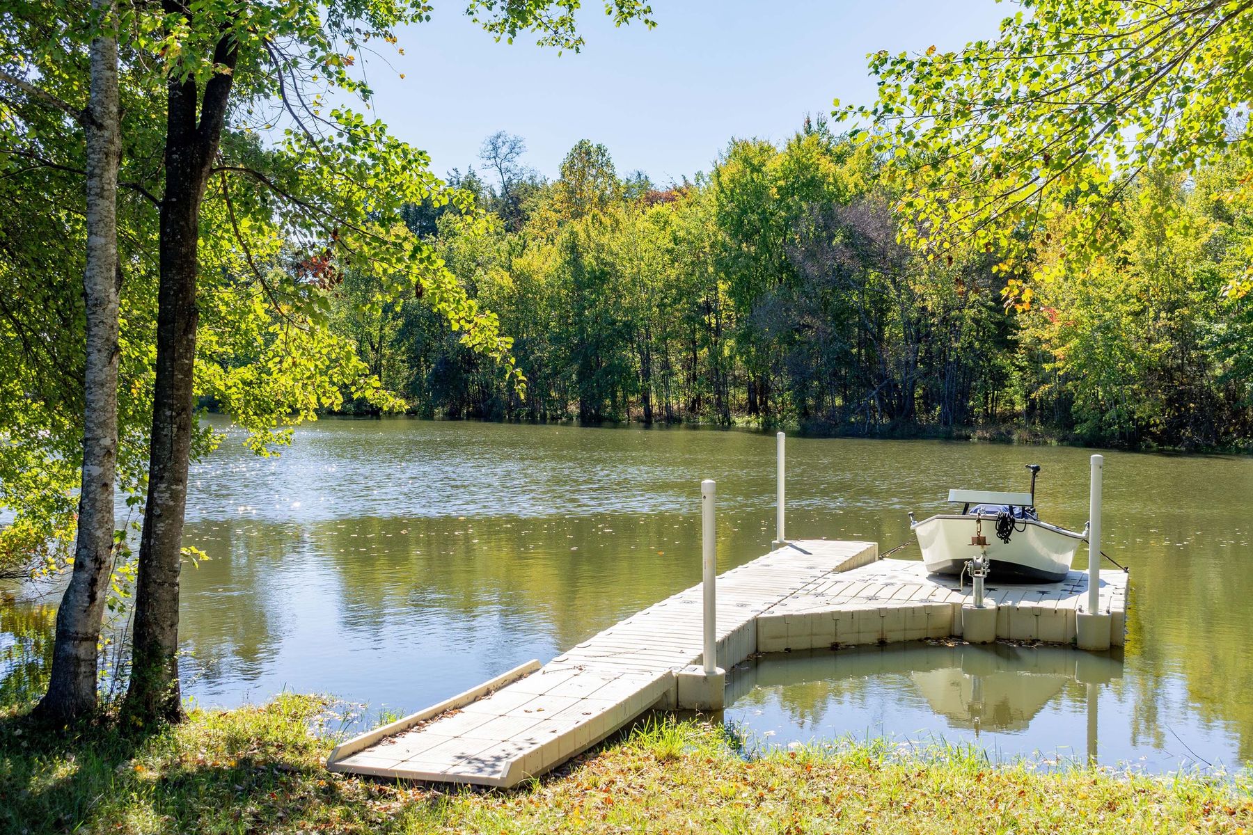 The dock on the pond